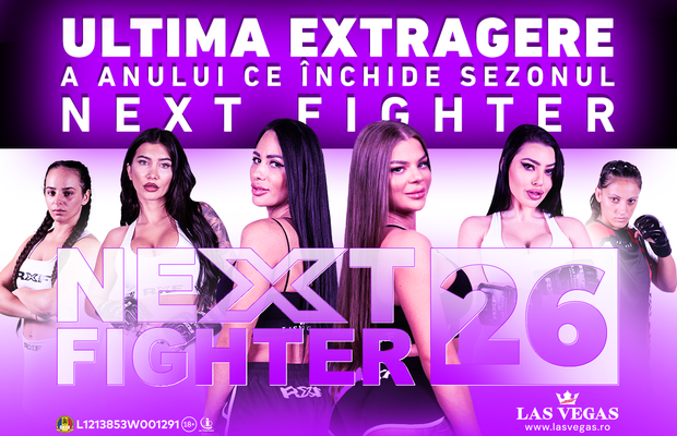 NEXT FIGHTER 26 încheie anul spectaculos: gală 100% feminină, Main Event incendiar și o nouă extragere „Câștigă cu Las Vegas & RXF”!