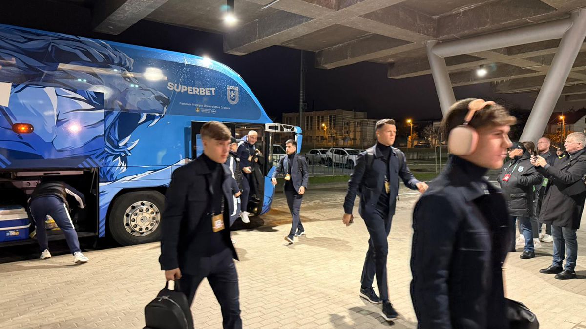 Universitatea Craiova - Mainz, imagini înaintea partidei din Conference League
