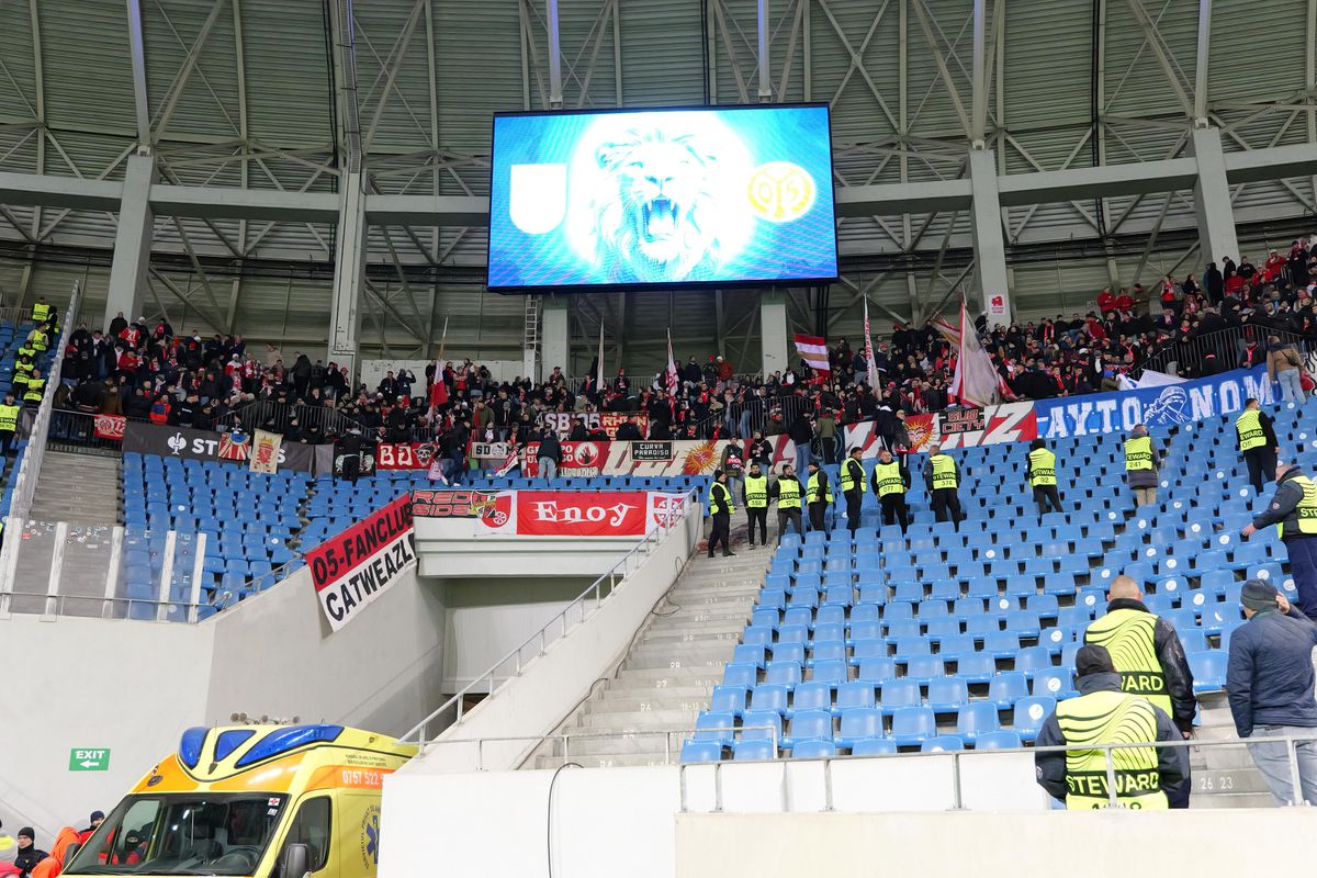 Universitatea Craiova - Mainz, imagini de la încălzire