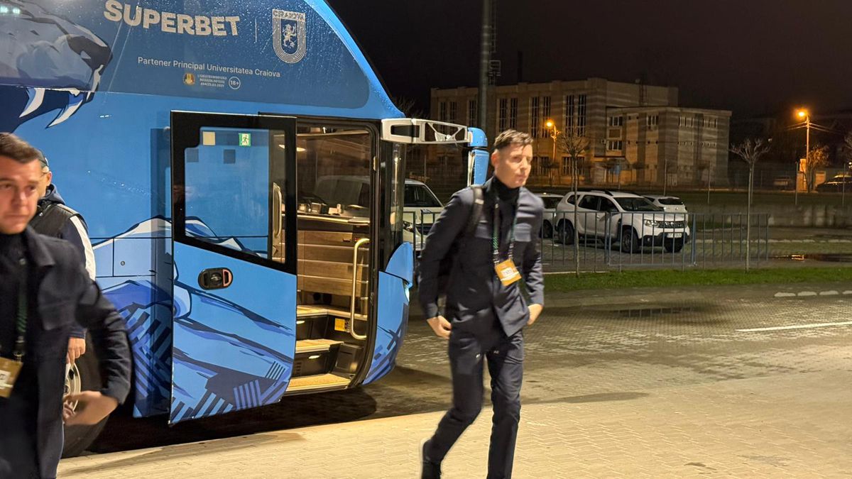 Universitatea Craiova - Mainz, imagini înaintea partidei din Conference League
