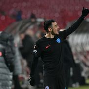 Imagini de la finalul meciului Steaua Roșie - FCSB // FOTO: Cristi Preda (GSP.ro)