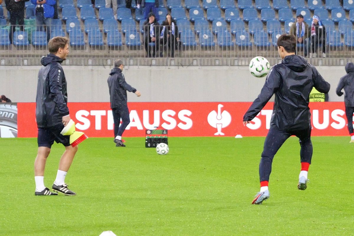 Universitatea Craiova - Mainz, imagini de la încălzire