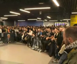 Fani Partizan pe aeroportul din Belgrad