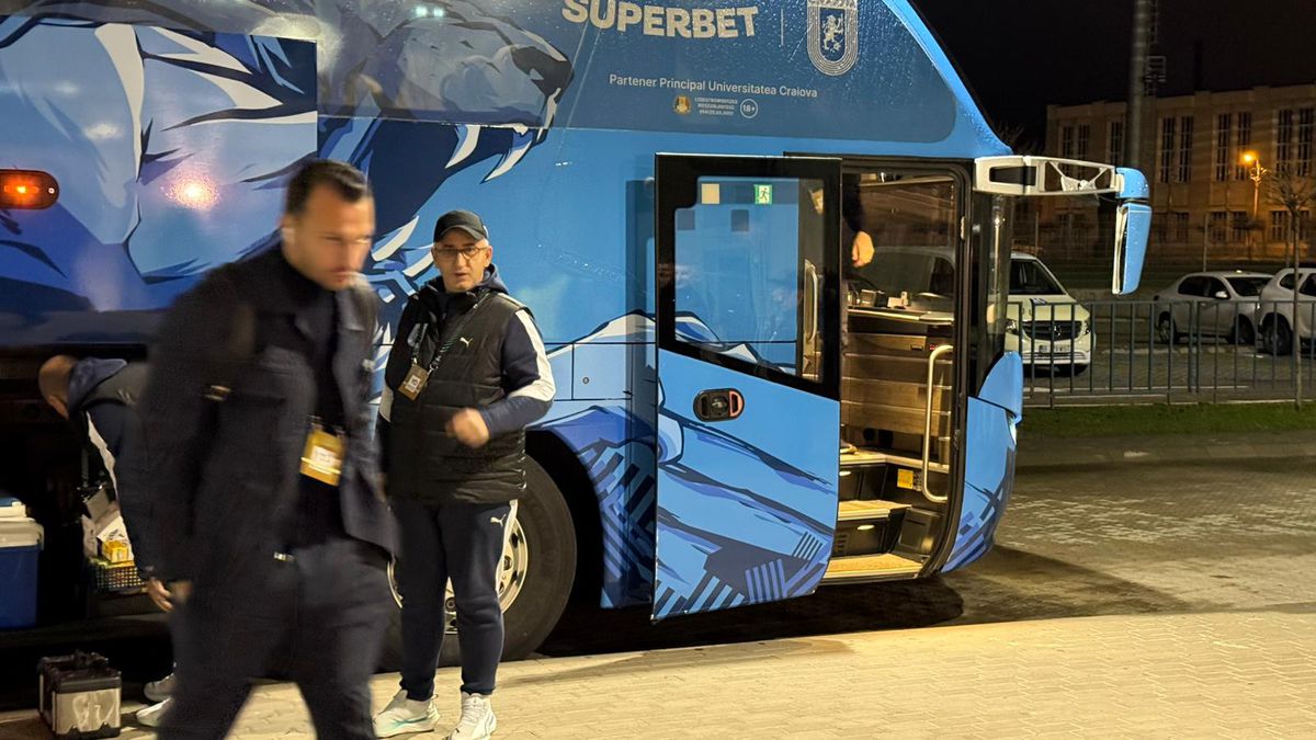 Universitatea Craiova - Mainz, imagini înaintea partidei din Conference League