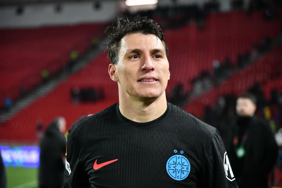 Imagini de la finalul meciului Steaua Roșie - FCSB