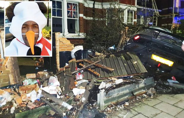 VIDEO Costumat în om de zăpadă, un fotbalist din Premier League şi-a făcut praf Lamborghini-ul de Crăciun!