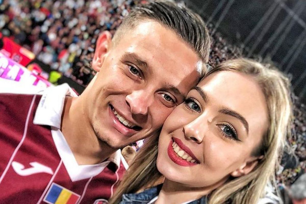 GALERIE FOTO Cererile în căsătorie, la modă în România! Rebeca i-a spus „da” unui jucător de la CFR Cluj