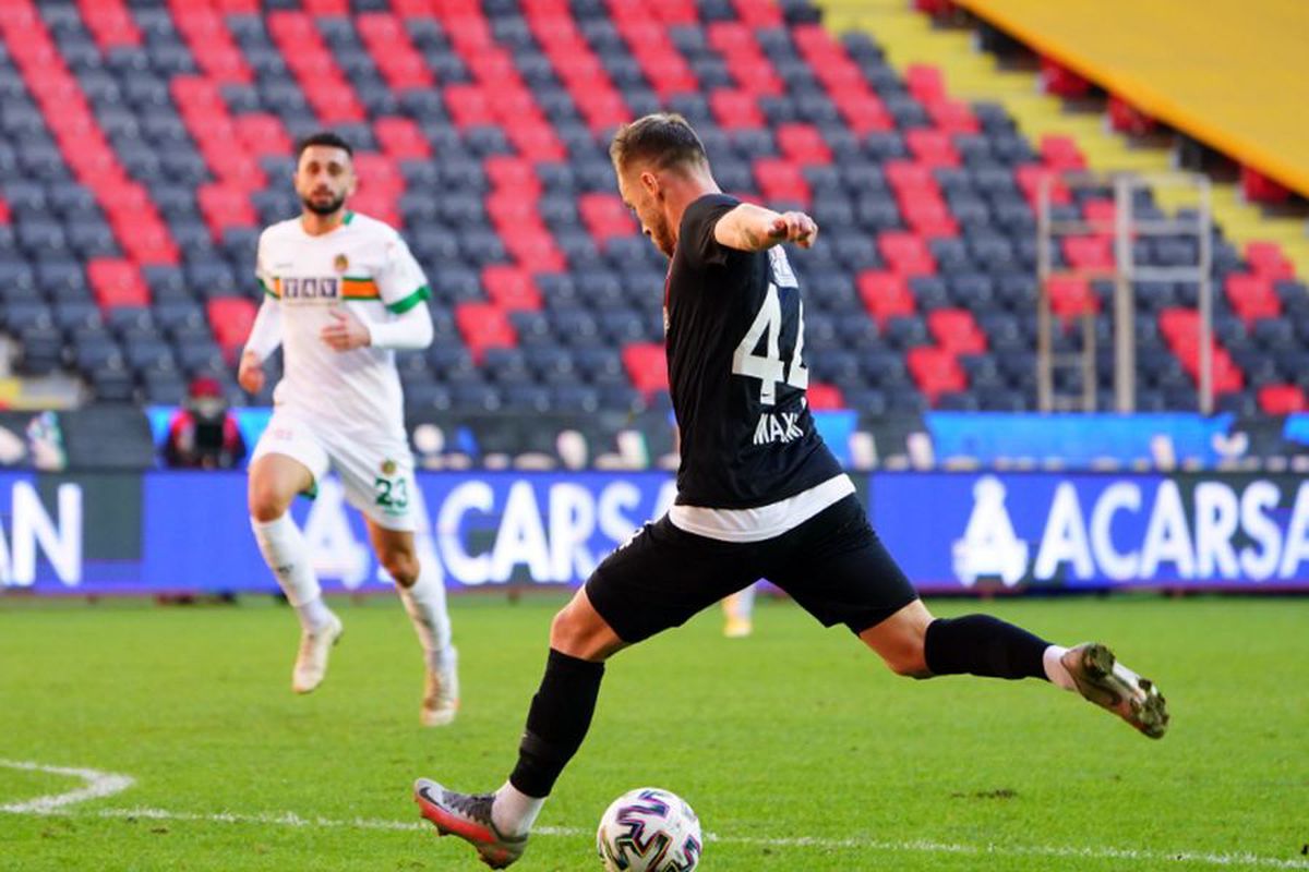 VIDEO Alexandru Maxim e de NEOPRIT în Turcia! Gol senzațional în Gaziantep - Alanyaspor + e în topul golgeterilor din Turcia
