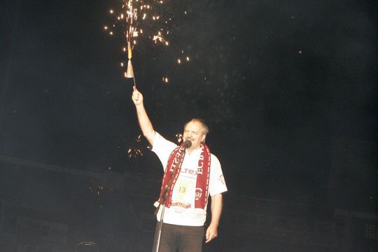 Victor Socaciu, la o petrecere a Rapidului / Sursă foto: Arhivă Gazeta Sporturilor