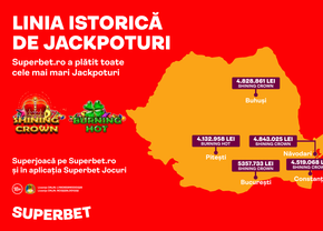 Top 5 Jackpoturi în 2021 sunt 100% Superbet! Acum, Jackpot de +6 milioane lei de câștigat!