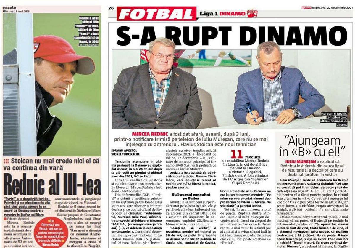 Cine pe cine salvează? 5 lucruri inedite despre noul mandat al lui Stoican la Dinamo