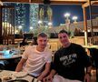 Florin Tănase și Risto Radunovici la cină, alături de familii, la Abu Dhabi