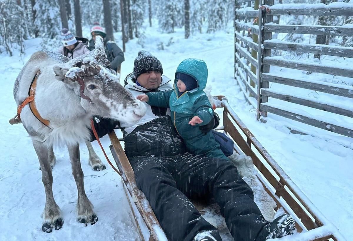 Ionel Ganea, vacanță în Laponia. Foto: arhivă personală