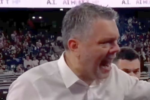 VIDEO „Vă bag ****-n gură, țăranilor!” » Haos pe transmisiunea TV la meciul românilor, antrenorul a cedat nervos!