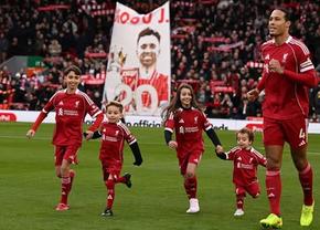 Moment de mare emoție pe Anfield: copiii lui Diogo Jota au intrat pe teren