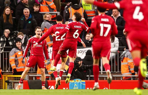 Liverpool, victorie la limită de „Boxing Day” cu „lanterna roșie” Wolverhampton. Premieră Wirtz, într-un meci încărcat de emoție