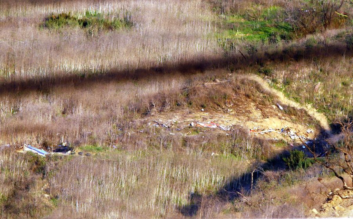 Locul prăbușirii elicopterului lui Kobe Bryant