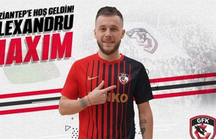 OFICIAL Alexandru Maxim a semnat cu Gaziantep! Reacția lui Marius Șumudică: „Mereu am făcut asta”