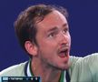 Medvedev - Nadal, finală cu mize istorice la Australian Open » Criza rusului în semifinala cu Tsitsipas: „Ești prost? Uită-te la mine, cu tine vorbesc!”