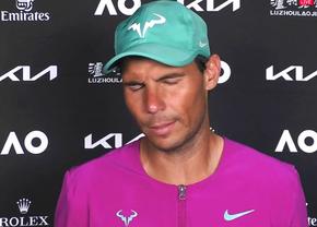 Rafael Nadal, interviu emoționant după calificarea în finala Australian Open: „Mă bucur că mai pot juca tenis! Doar oamenii care mi-au fost alături știu prin ce am trecut”