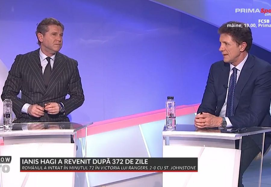 Florin Răducioiu și Gică Popescu, în platoul emisiunii „Fotbal Show” Florin Răducioiu, discurs dur de față cu Gică Popescu, preşedintele Farului: „Am văzut limitele echipei lui Gică Hagi”