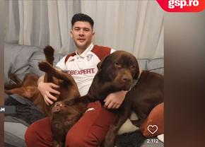După ce a învins-o pe Dinamo, Cristian Săpunaru s-a împrietenit cu câinii » Imaginile postate de căpitanul Rapidului