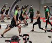 Concordia Chiajna s-a pregătit cu o antrenoare de fitness! Imagini inedite de la antrenament: cine i-a îmblânzit pe fotbaliști