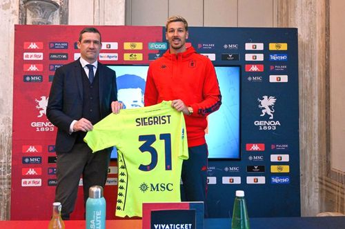 Benjamin Siegrist, prezentat la Genoa, foto: genoafc.it