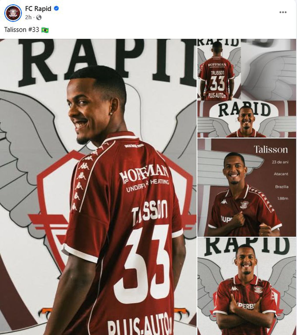 Poza de la prezentarea lui Talisson, considerată nepotrivită de Decebal Rădulescu