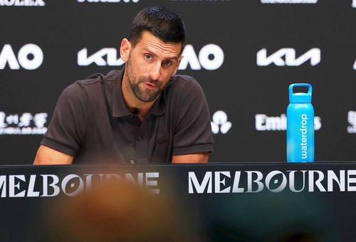 Novak Djokovic, la conferința de presă de la Australian Open, foto: Guliver/gettyimages
