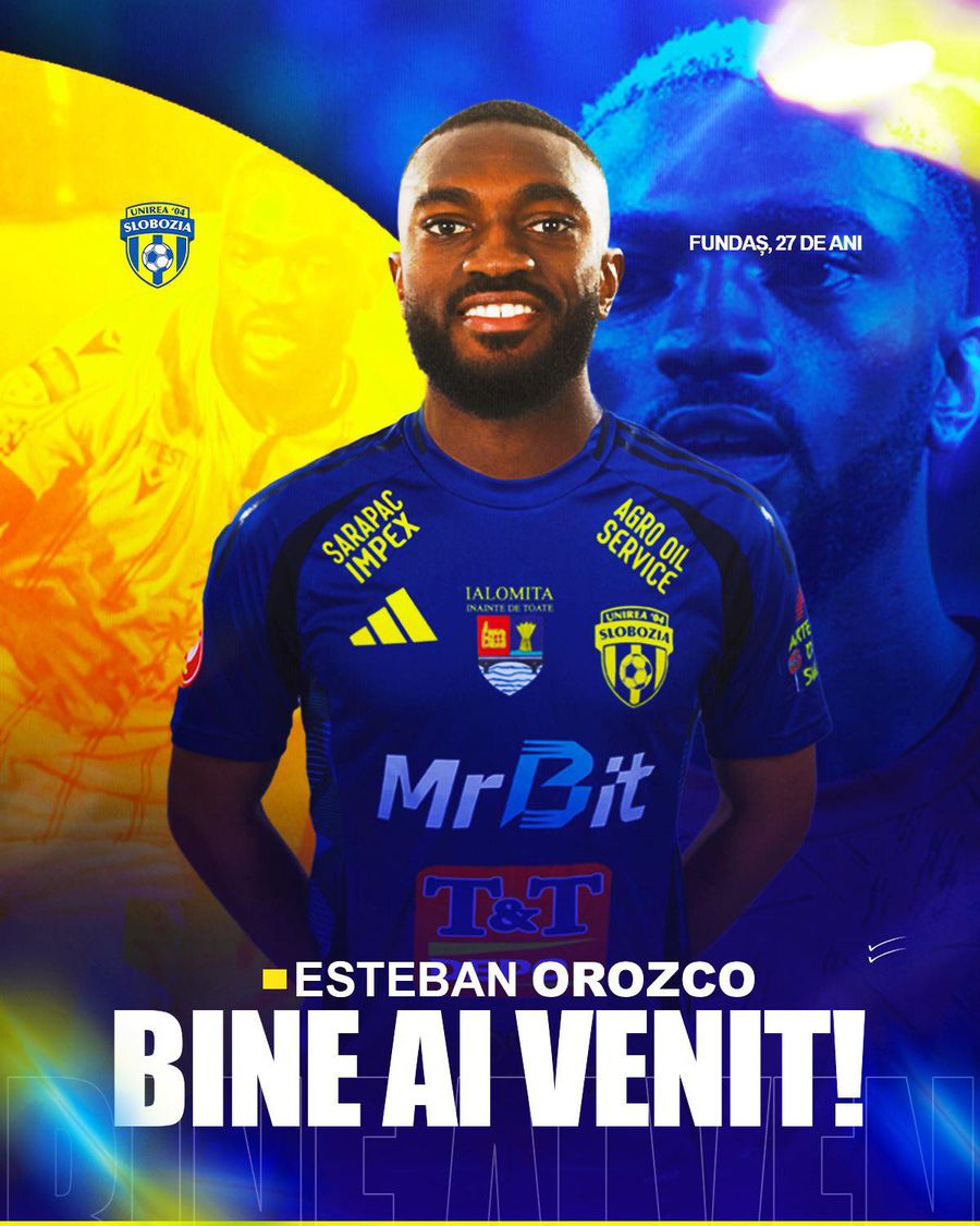 Esteban Orozco a semnat cu Slobozia Două transferuri în Superliga » Era văzut „noul Ronaldo”, dar acum ajunge în România