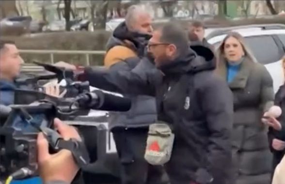 Gest violent la adresa jurnaliștilor al unui suporter de la PAOK, în fața Spitalului din Timișoara