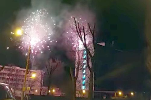 Artificii înainte de Farul - Sepsi OSK