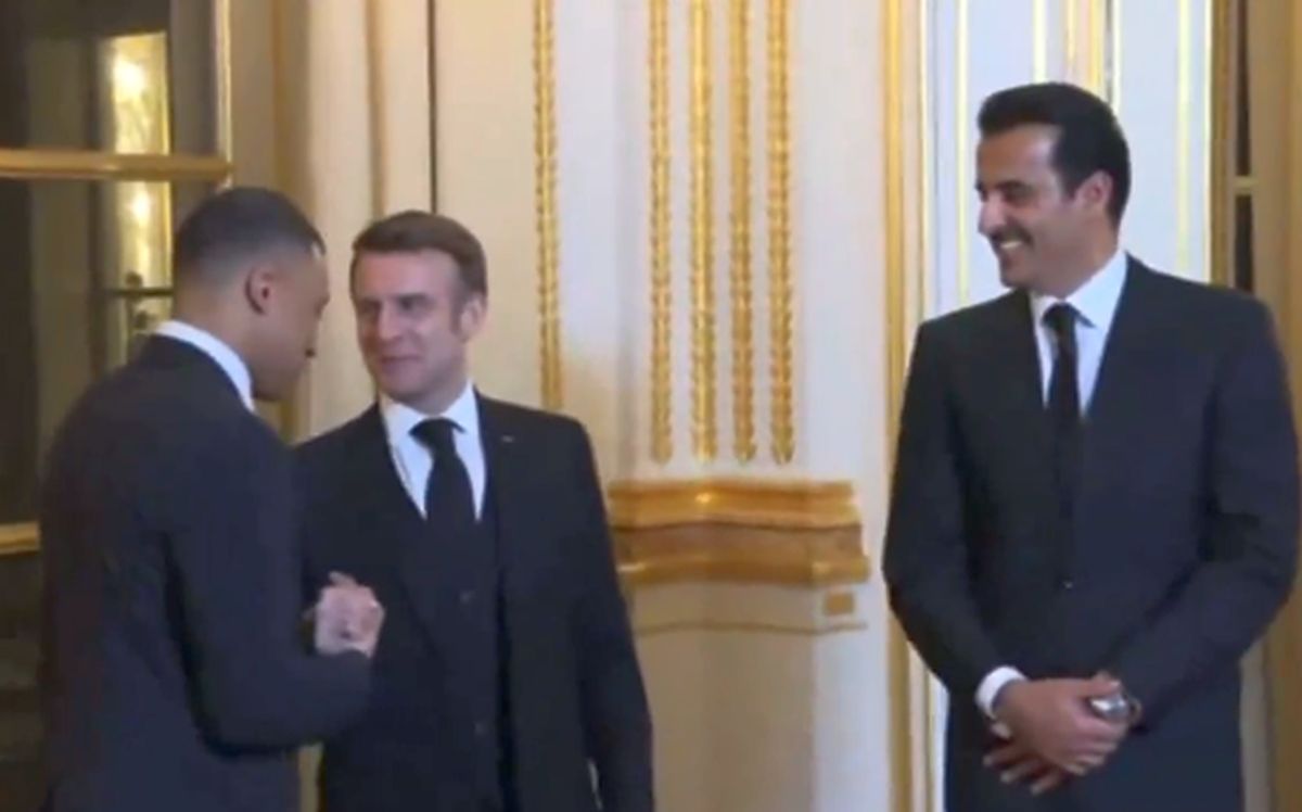 Kylian Mbappe la Palatul Elysee