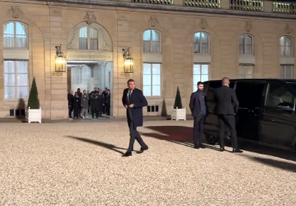 Kylian Mbappe la Palatul Elysee