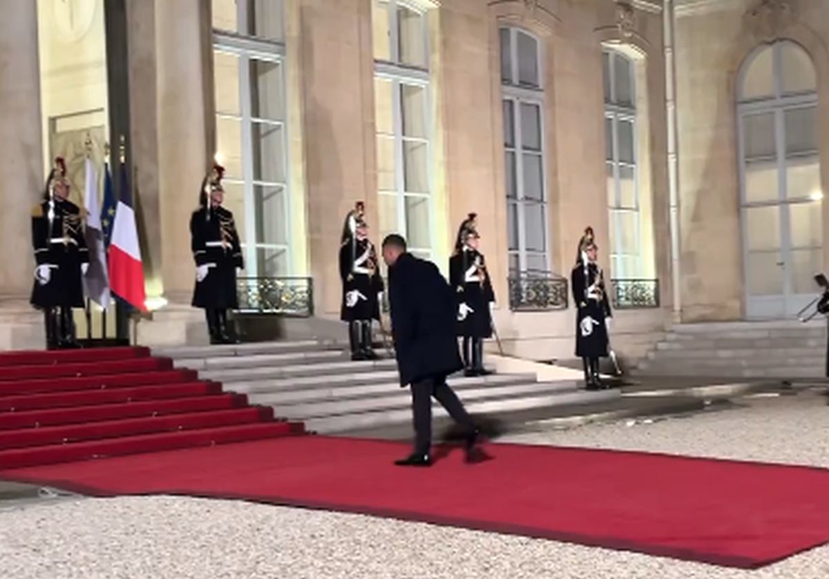 Kylian Mbappe la Palatul Elysee