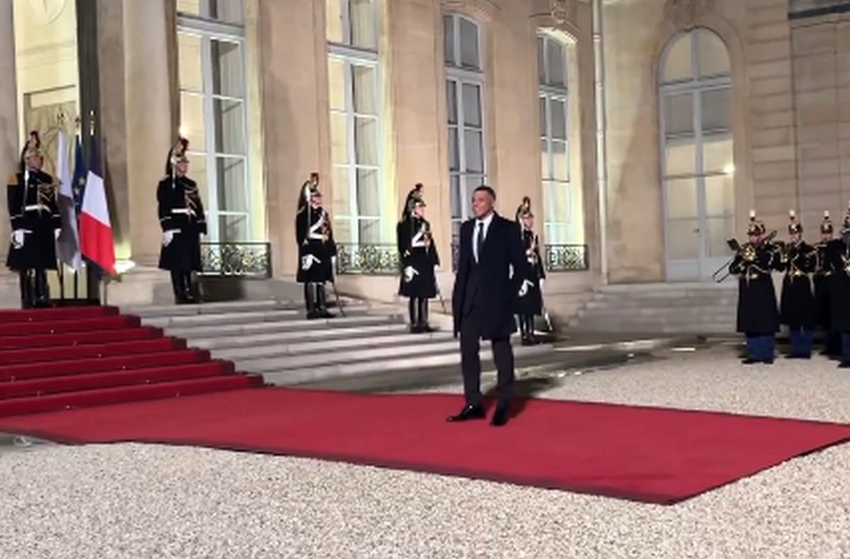 Kylian Mbappe la Palatul Elysee