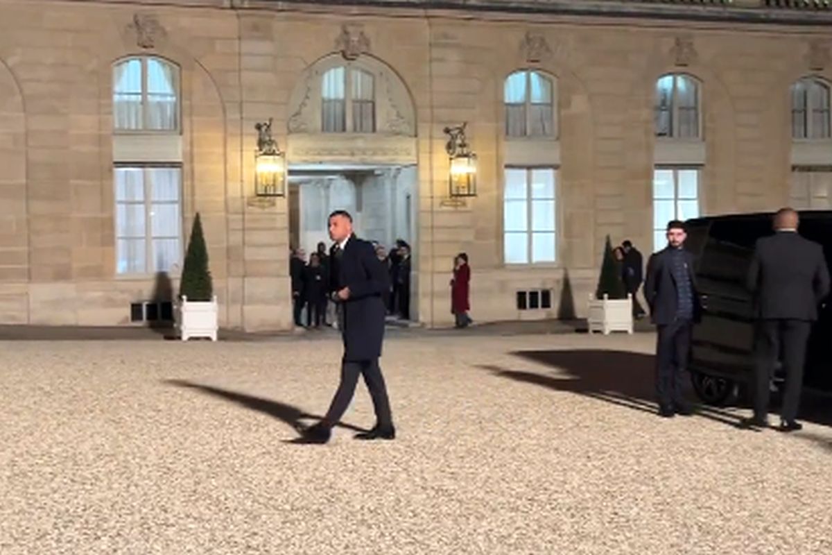 Kylian Mbappe la Palatul Elysee