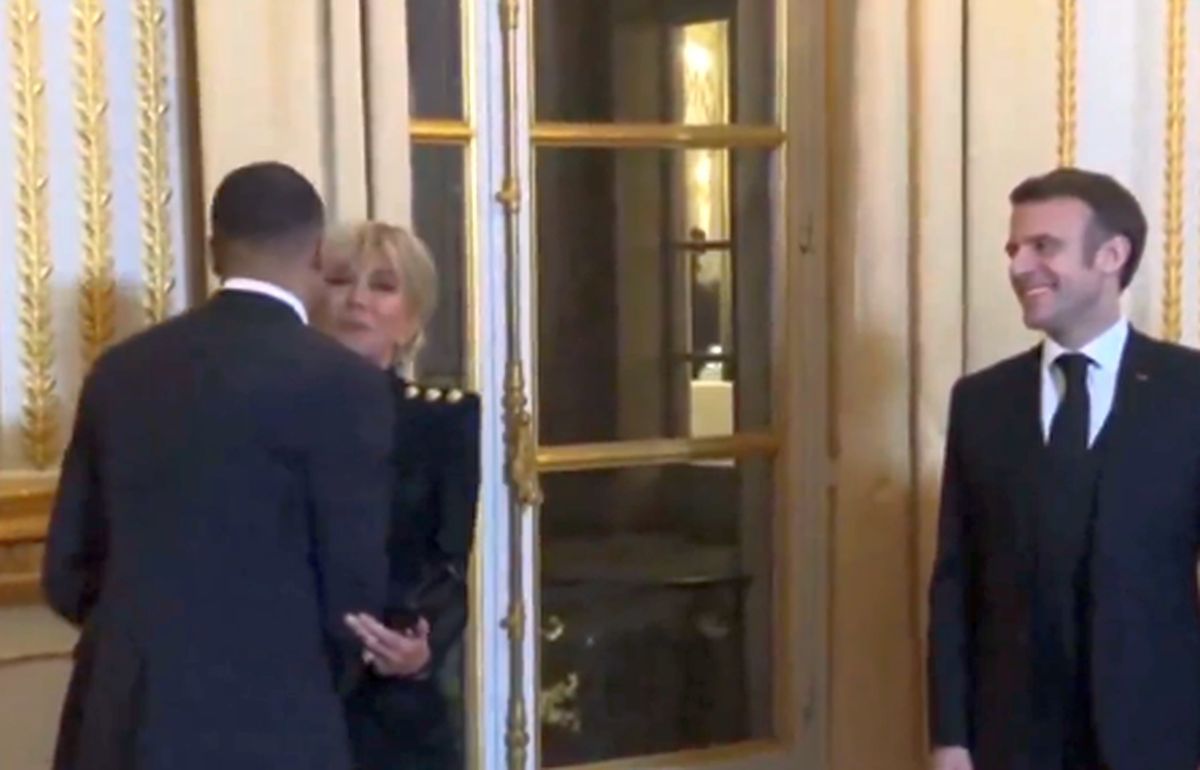 Kylian Mbappe la Palatul Elysee