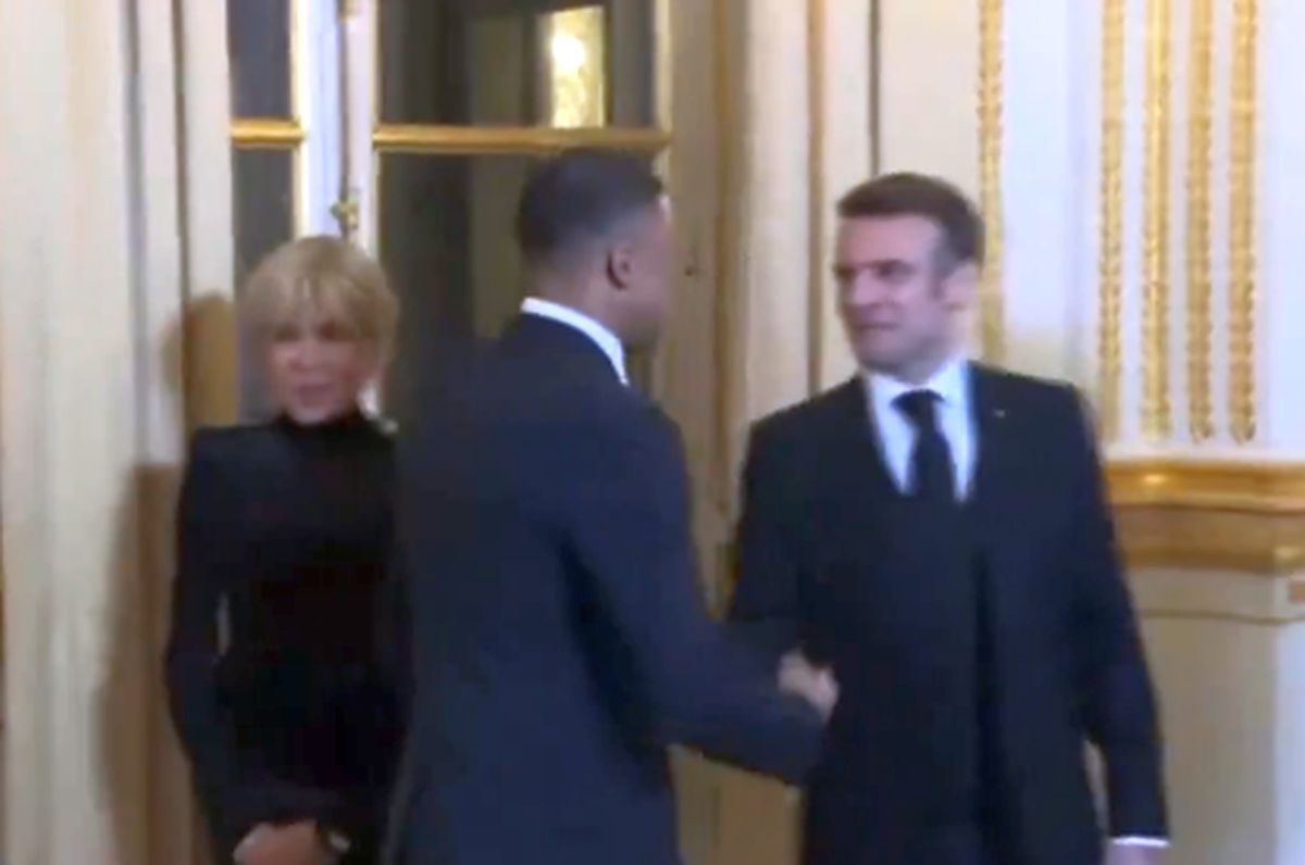 Kylian Mbappe la Palatul Elysee