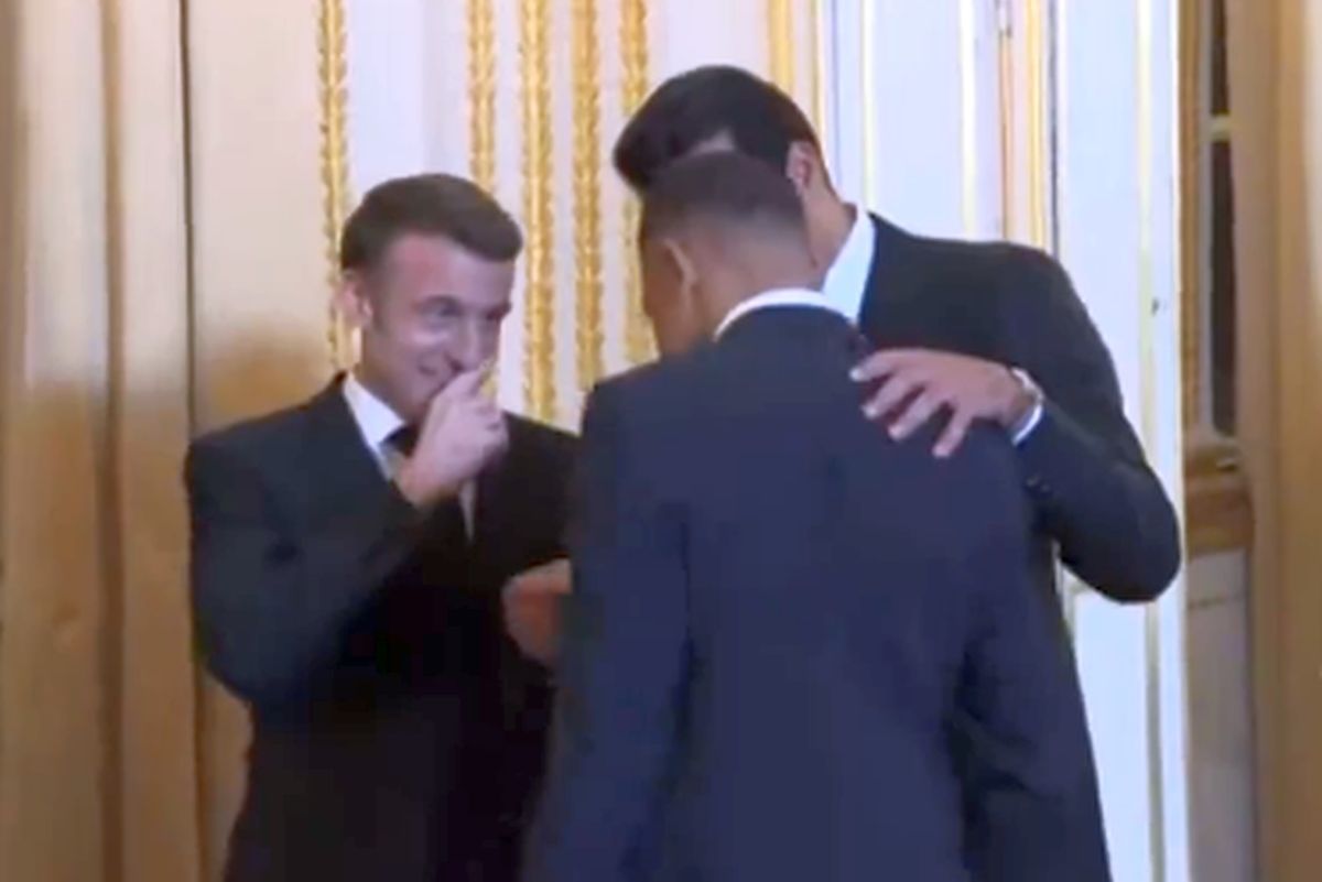 Kylian Mbappe la Palatul Elysee