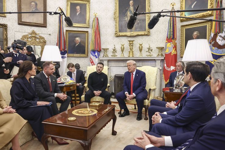 Imagini de la Casa Albă, din timpul tensionatei întâlniri Trump - Zelenski / FOTO: Imago
