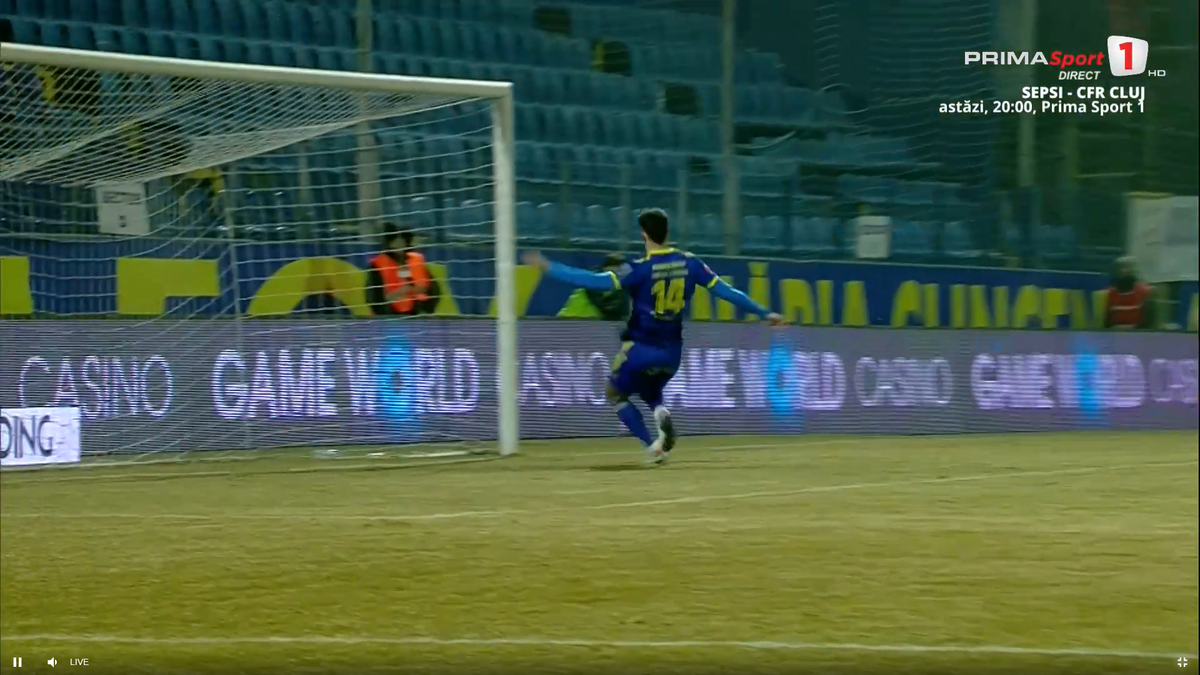 Fază hilară în Superliga » Cum a putut să-și dea autogol fostul jucător de la Rapid