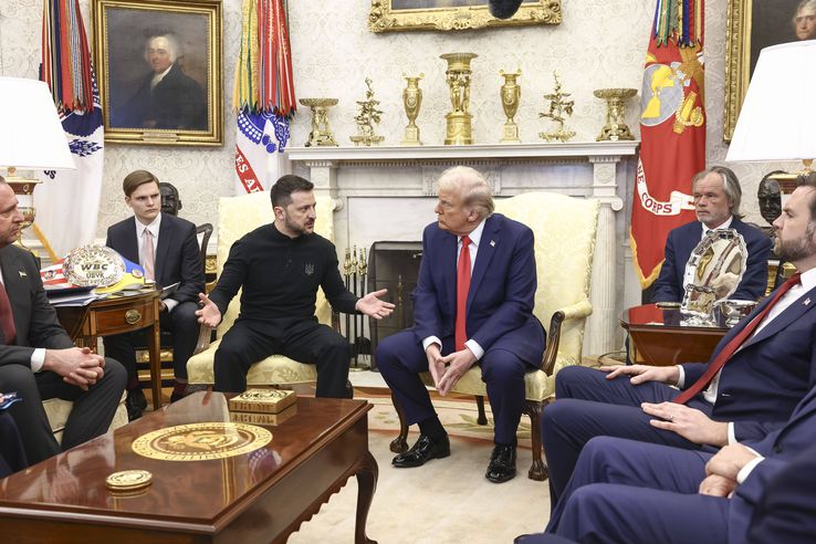 Imagini de la Casa Albă, din timpul tensionatei întâlniri Trump - Zelenski / FOTO: Imago