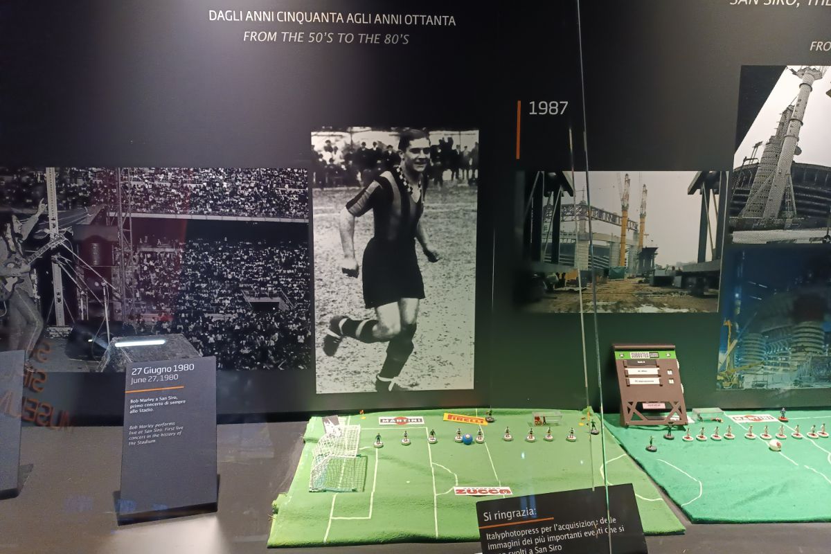 Trofeul Stelei, expus la muzeul stadionului San Siro din Milano