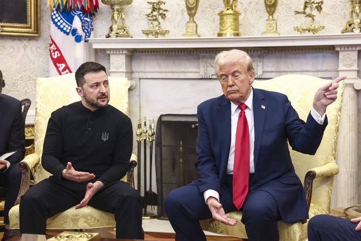 Imagini de la Casa Albă, din timpul tensionatei întâlniri Trump - Zelenski / FOTO: Imago