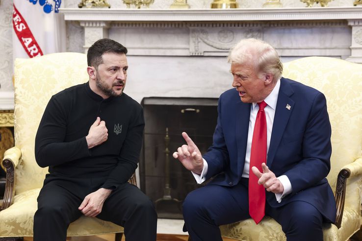Imagini de la Casa Albă, din timpul tensionatei întâlniri Trump - Zelenski / FOTO: Imago