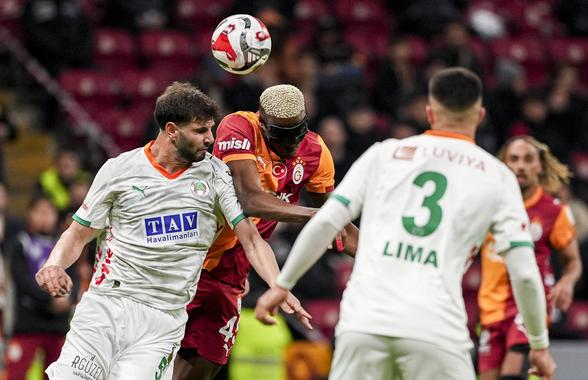 Alanyaspor a rezistat o repriză cu liderul Galatasaray » Ianis Hagi a jucat doar o jumătate de oră