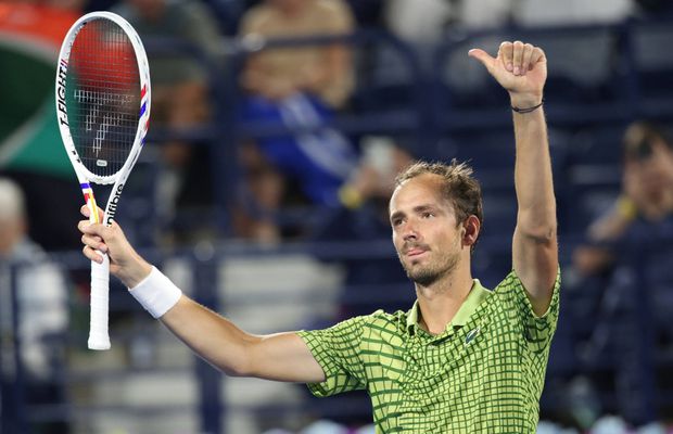 Daniil Medvedev e câștigătorul turneului de la Dubai după ce adversarul său a declarat forfait