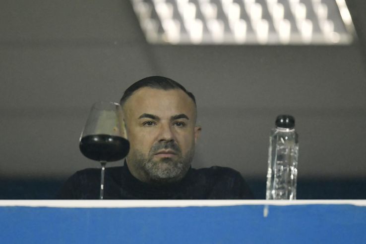 Imagine de la tribuna oficială a celor de la Farul, în timpul partidei cu CFR Cluj